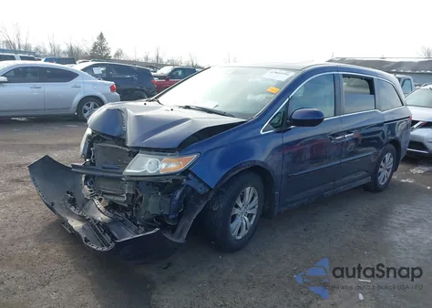 2017 Honda Odyssey Ex-L из США, поврежденный, VIN 5FNRL5H62HB024253